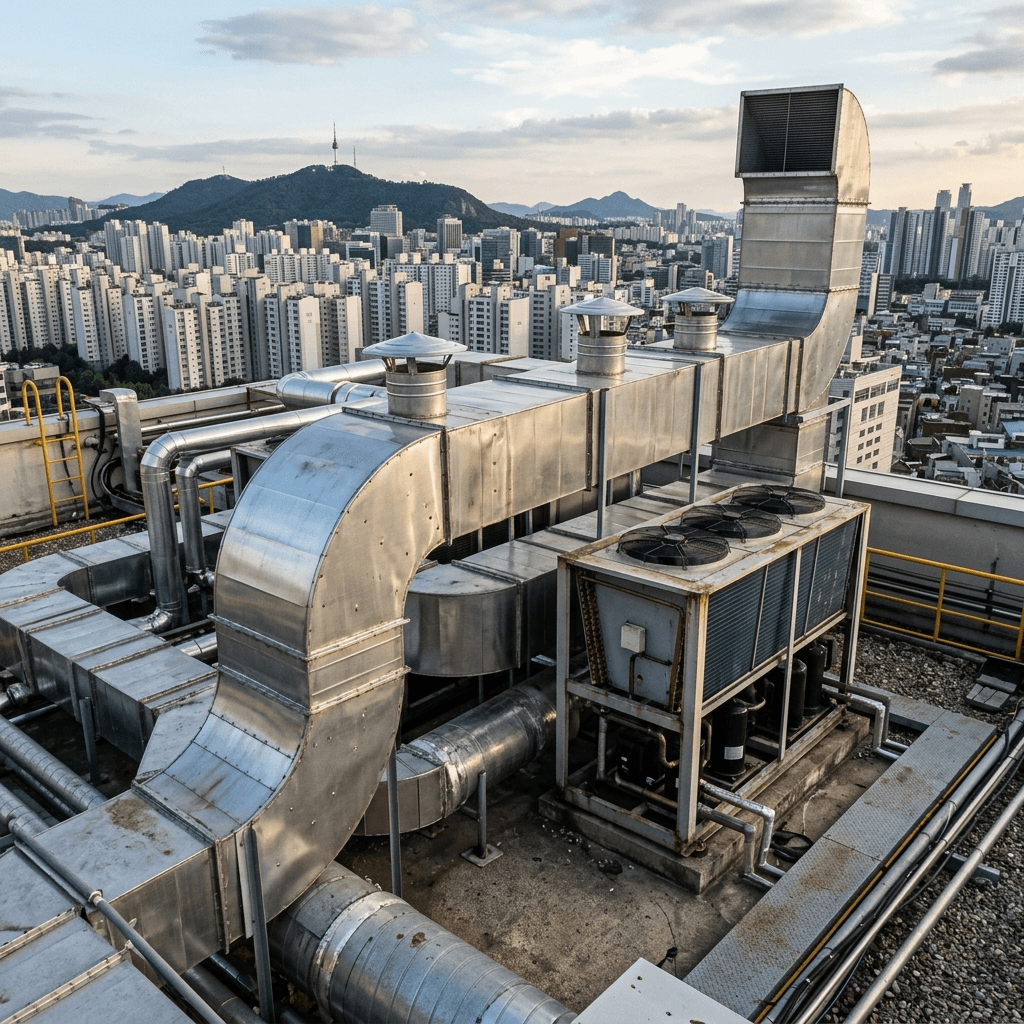 상업 건물 설비 청소