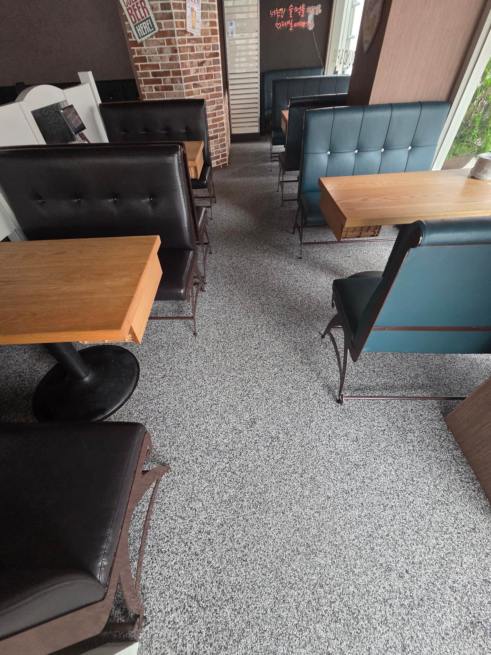 바닥 정기 관리 현장